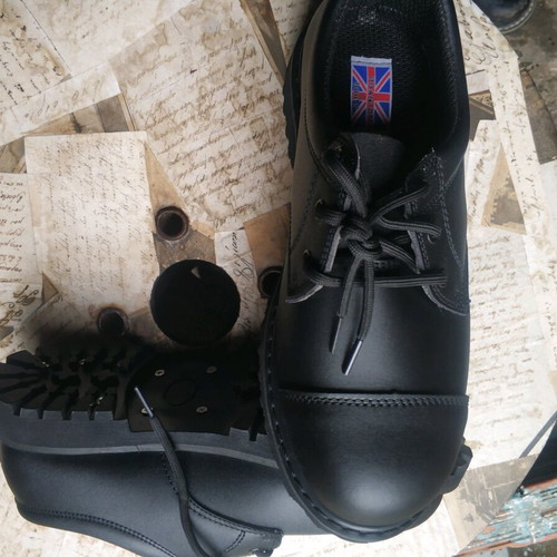 Brandit Phantom 3 Eyelet Derby Oxford leather shoes new, size 43, black