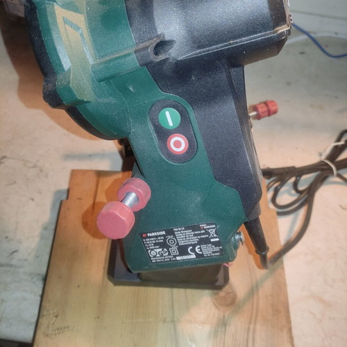 Parkside Chain Sharpener like new with wooden base