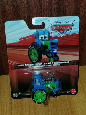 Disney Pixar Cars Clutch Aid Racing Tractor new collectible Mattel