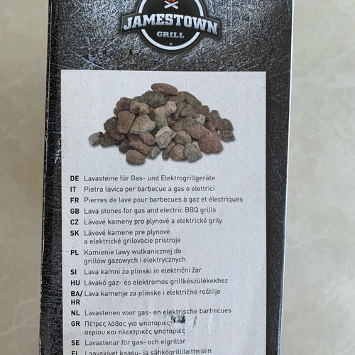 Jamestown Lava Stones for Gas and Electric Grills, New, 2 Pieces