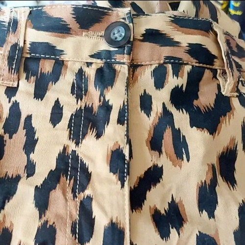 Bpc Bonprix Selection denim pants in leopard print like new