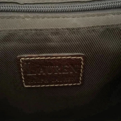 Ralph Lauren Vintage Leather Shoulder Bag like new, dark brown