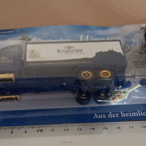Kulmbacher beer promotional truck with snowman new