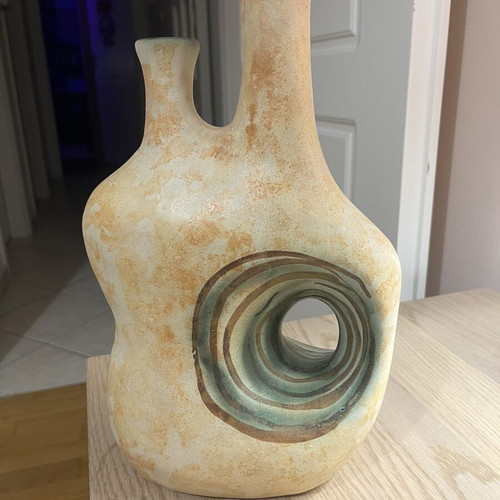 Vintage Ceramic Vase Nikos Dazelidis 1960s new condition