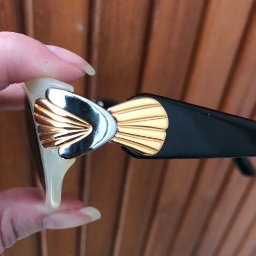Bolero sunglasses mint Milky and Black new with silver and gold details