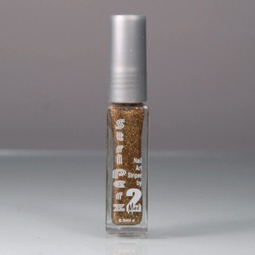 2MAD nail art polish Brown-Gold Sparkle 8 ml new