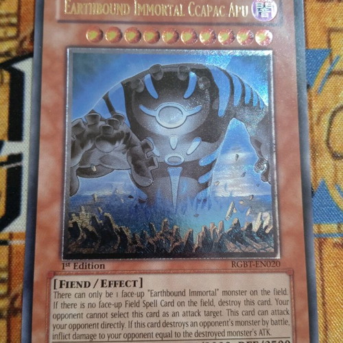 Earthbound Immortal Ccapac Apu κάρτα μεταχειρισμένη Yu-Gi-Oh!