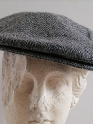 Vendome men's flat cap used gray XXL