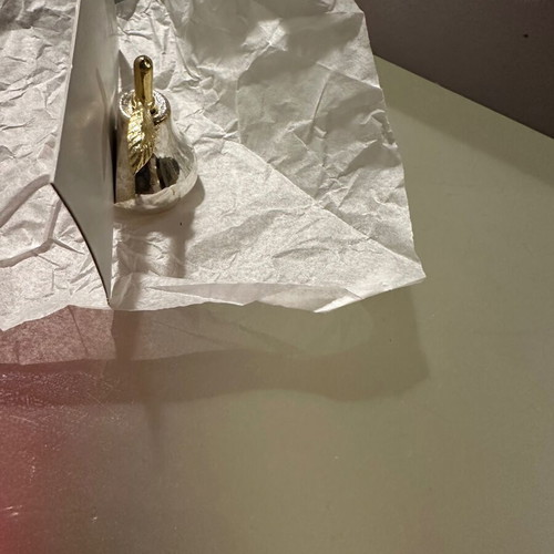 Stainless steel pear place card holders new