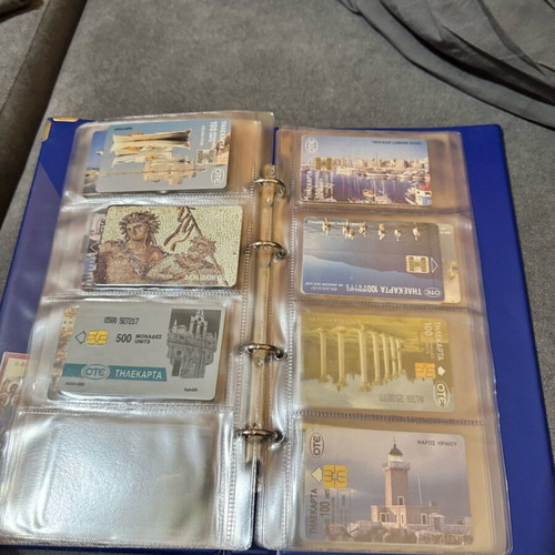 Album with 50 various phone cards like new