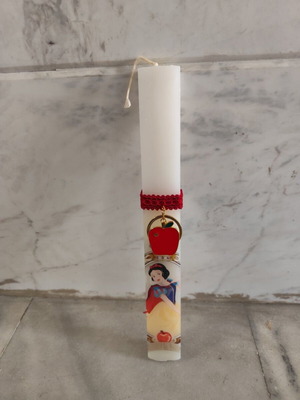 Children's Easter candle "Snow White" new with fabric case