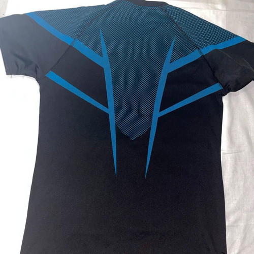 Gymshark athletic top black and blue size S new