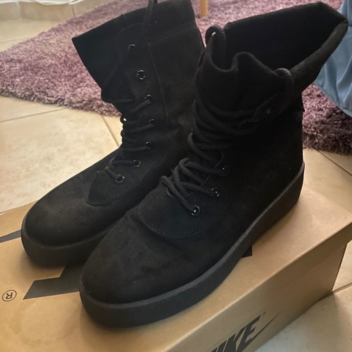 Women's black ankle boots like new with laces size 38