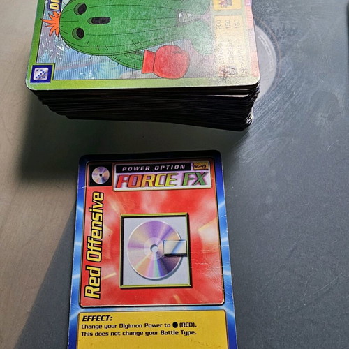Digimon cards used, collection of 123, vintage 00s