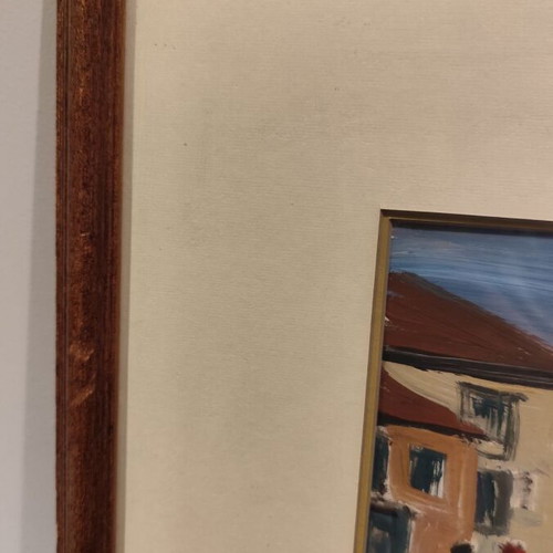 Manos Zacharakis painting used with female figures and frame