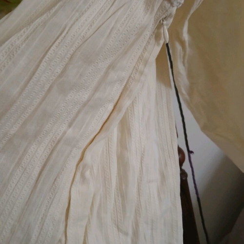 Mango broderie dress, ecru, cotton fabric