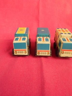 Метални играчки камиони USSR употребявани, комплект от 3, 60-те години