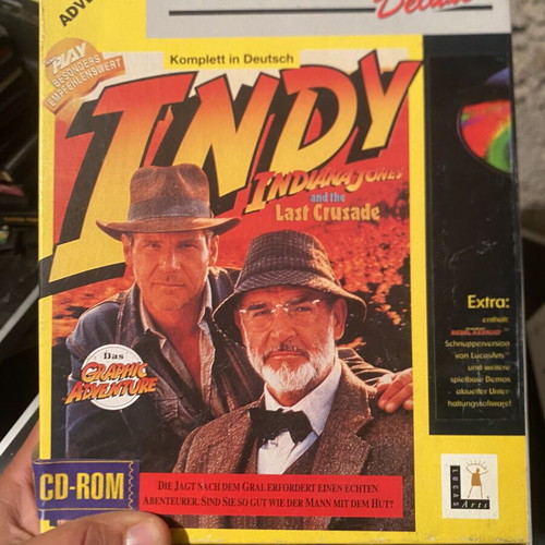 Indy Indiana Jones and the Last Crusade PC big box game