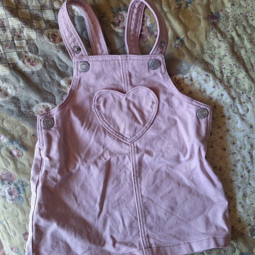 Baby dress pink denim H&M like new for 3-6 months