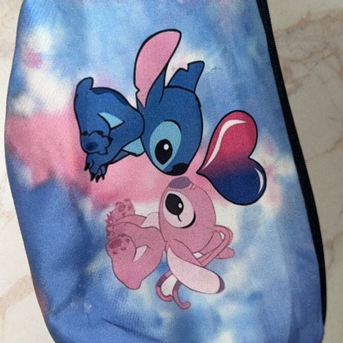 Stitch makeup bag like new, blue
