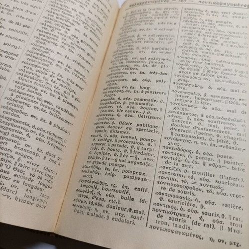 Greek-French Dictionary M. I. Saliveros used
