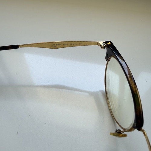 Ray Ban eyeglasses leopard gold frame used