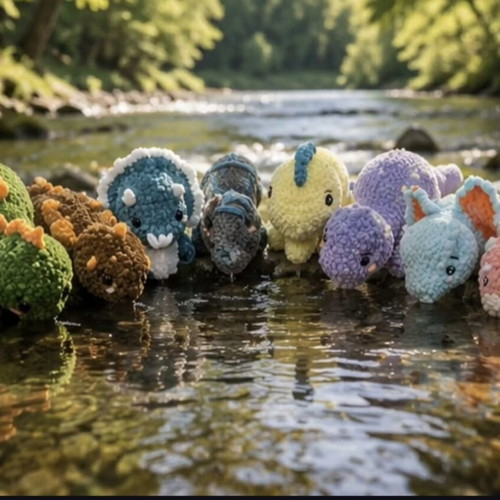 Handmade dinosaur toy new, single piece