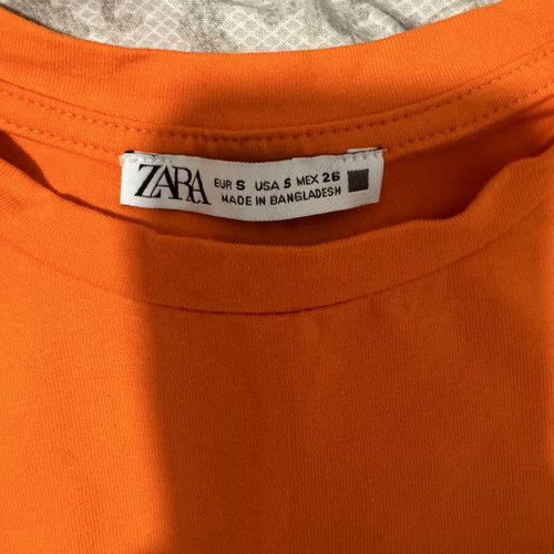 Zara crop top like new, orange, size S