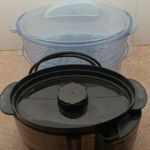 Midea Digital Steamer like new, inox, 2 levels