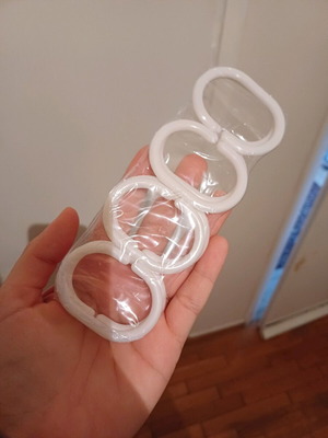 Shower curtain rings new, set of 8 pieces