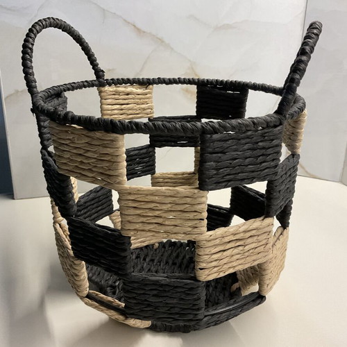 Set of 3 handmade decorative baskets