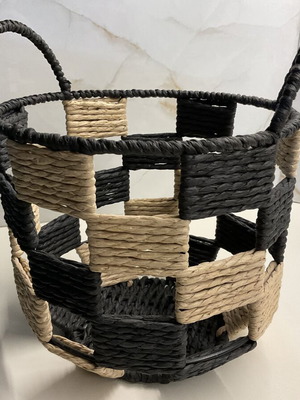 Set of 3 handmade decorative baskets