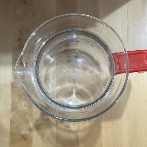 JEMAERGLAS vintage glass jug for hot drinks, Germany