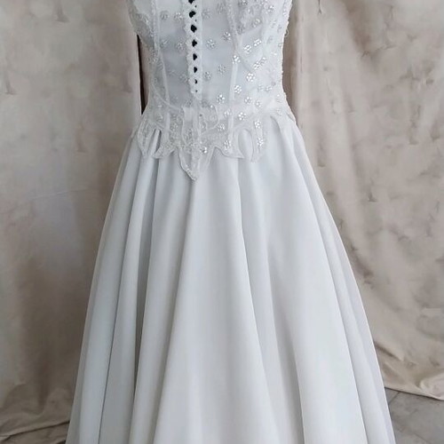 Wedding dress bodice with stones and strass new, size L