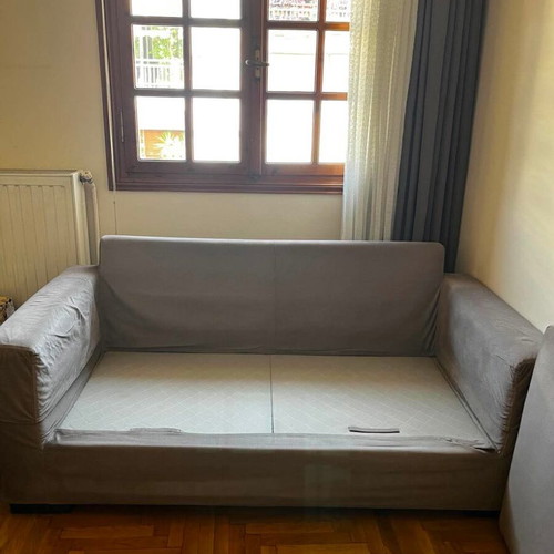 Sofa set 3-seater and 2-seater with storage and removable covers