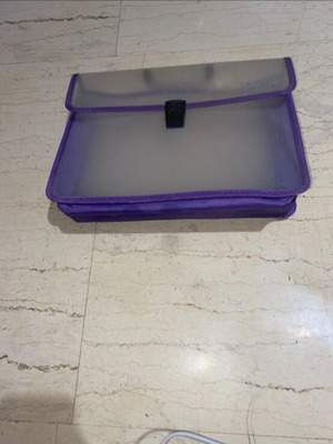 Briefcase like new, purple and black