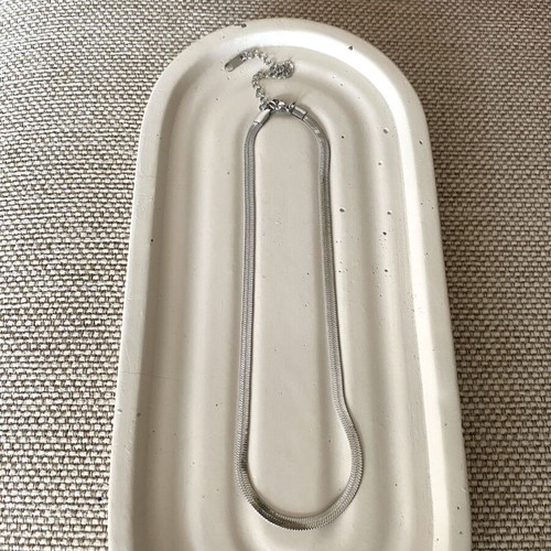 Steel chain silver new