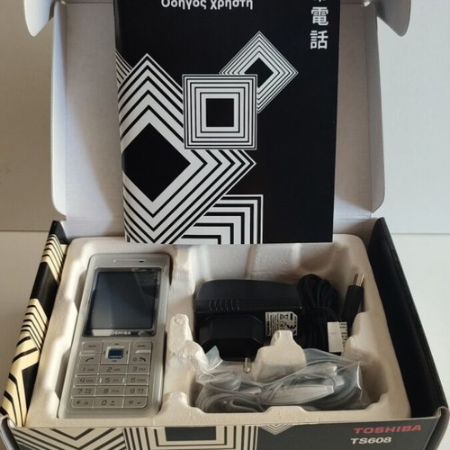 Toshiba TS608 Vintage Cell Phone 2006 New Full Box Silver