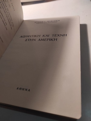 Αισθητική και τέχνη στην Αμερική δερματόδετο βιβλίο σαν καινούργιο