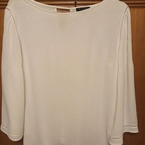 Massimo Dutti blouse used, size S, white with details
