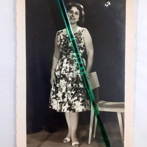 Set of 4 vintage authentic photos with men, child and women