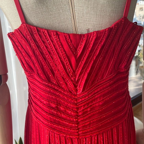Haute Couture evening dress Carlo Pignatelli 100% silk size 46 new