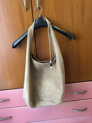 Pull&Bear beige boho shoulder bag, medium size