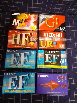 Blank sealed 60-minute cassettes new