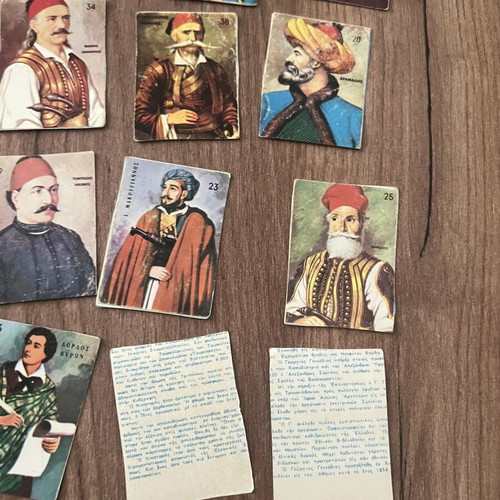 National Heroes Stickers pack of 24 like new from 70s collection