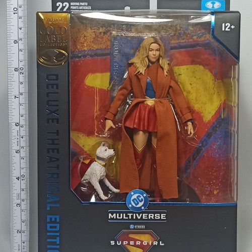 McFarlane DC Multiverse Supergirl Krypto 7" Action Figure Gold Label new