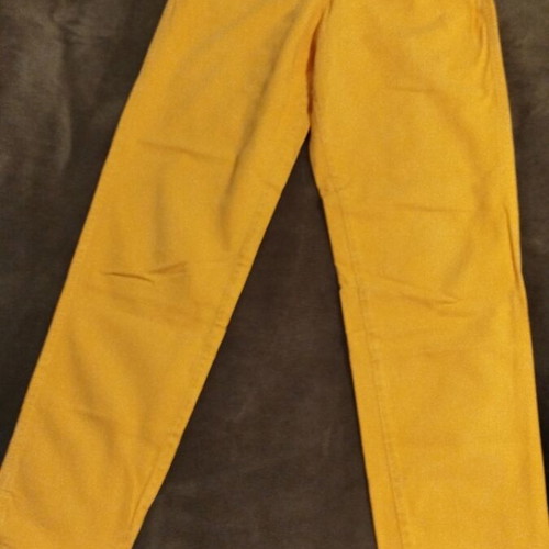 Moschino yellow pants like new, side zipper, size L 40 12