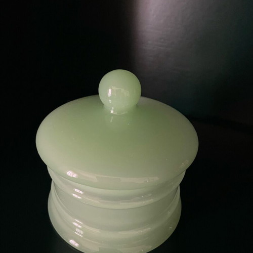 Murano opaline bowl with lid vintage, like new