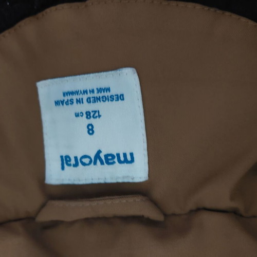 Mayoral jacket for 8-year-old boy like new with detachable hood