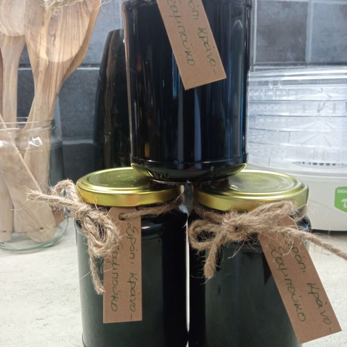 Elderberry-Cornel Syrup new, 420g for ice cream and desserts